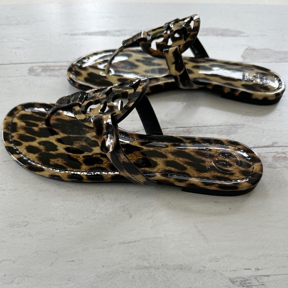 Tory Burch • Patent Leopard Miller Sandals - Picture 4 of 13